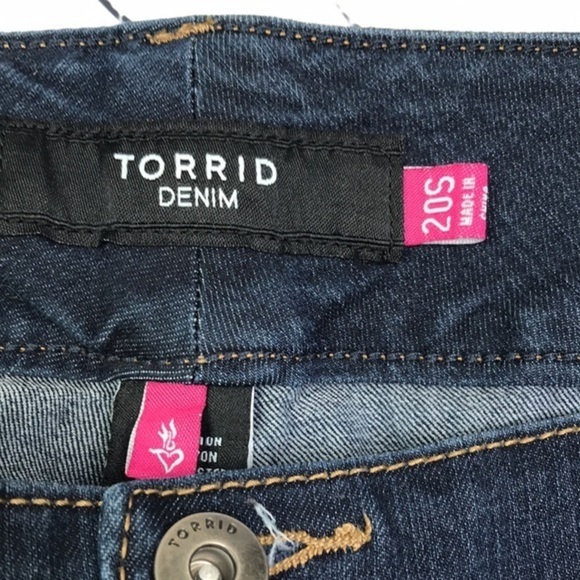 TORRID Dark Wash Super Stretch Jegging sz 20S - Picture 7 of 13